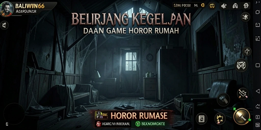 Tampilan antarmuka BALIWIN66 yang menakutkan dan misterius.