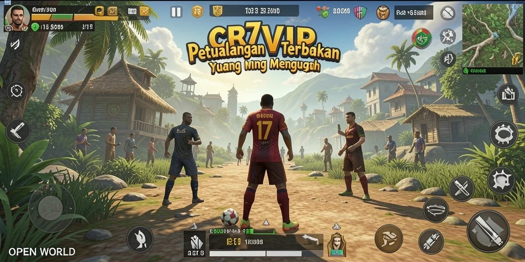 Antarmuka pengguna CR7VIP yang menarik dan intuitif.