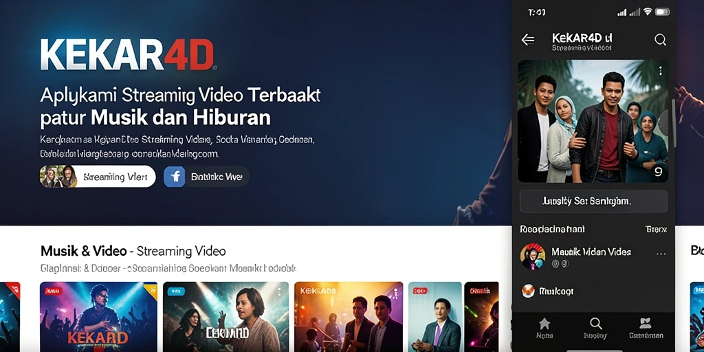 Tampilan antarmuka aplikasi KEKAR4D yang menarik dan user-friendly.