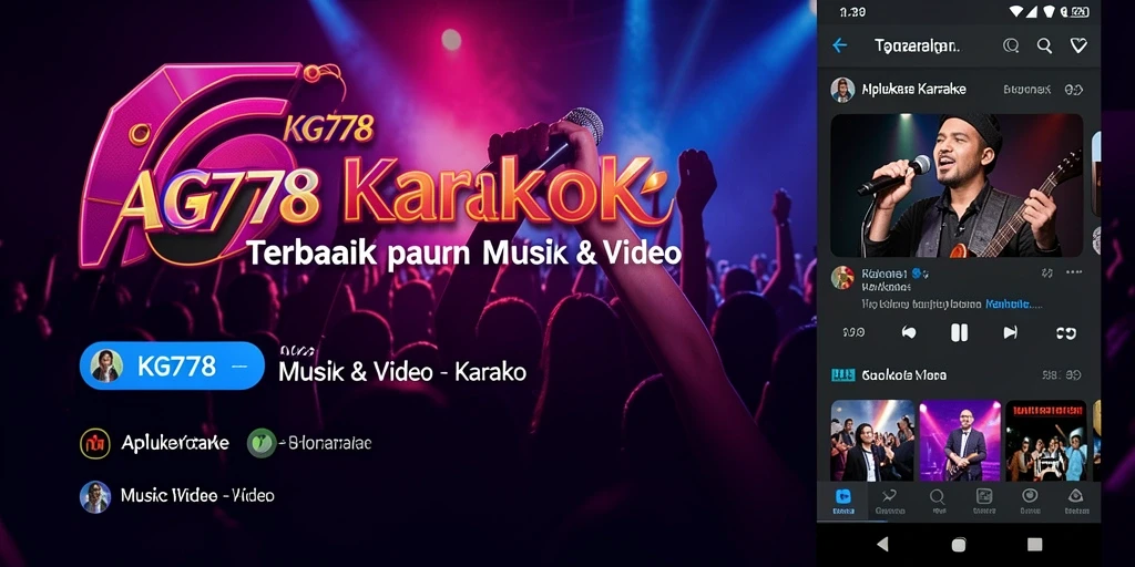 Tampilan antarmuka <strong>KG778</strong> yang menarik dengan fitur karaoke lengkap.