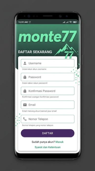 Panduan Buat Akun Baru monte77 untuk Pengguna Android